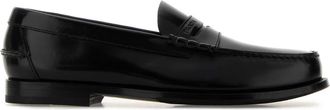 Prada Black Leather Loafers