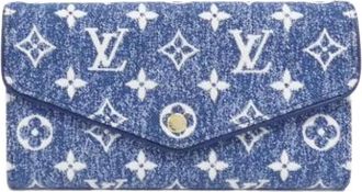 Louis Vuitton Pre-owned Wallets, female, Blue, Size: ONE SIZE Pre-owned Monogram Long Wallet (bi-fold)