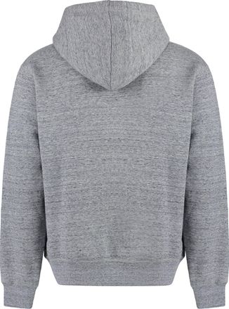 Dsquared2 Mens Logo Print Hoodie Grey Cotton Jumpers Sweater