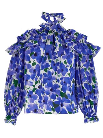 Carolina Herrera Womens Floral Top