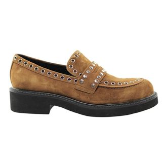 Bibi Lou Cuero - Dames - Loafers - Bruin - 40 EU - Leer - Schoenen