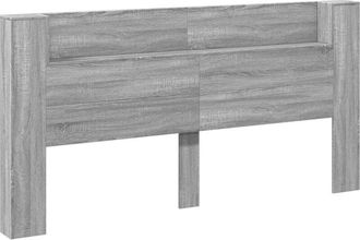 vidaXL Cabecero Gris Sonoma 200 X 16,5 X 103,5 Cm Madera De Ingenier&iacute;a Vidaxl