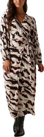 Catwalk Junkie Maxi Jurk Dr Yala Roze - Dames - Wikkelkleedje - Veelkleurig - XS - Kleedjes