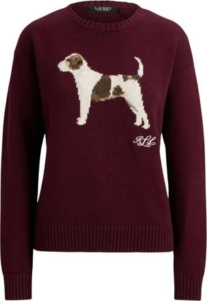 Ralph Lauren Jersey de cuello redondo 200B27844001 - Knitwear - Mujer - Rojo - XS