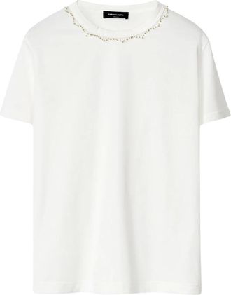 Fabiana Filippi Tops, Dames, Wit, L, T-Shirts