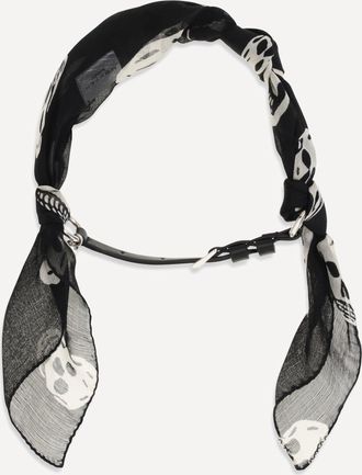 Alexander McQueen Bracciale Skull Scarf a doppio giro Woman UNI