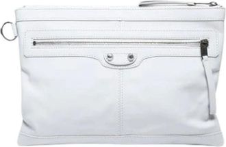 Balenciaga Pre-owned Clutches, female, White, Size: ONE SIZE Pre-owned Vintage Clutch Bag