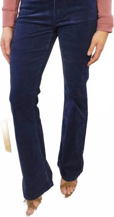 Kancan Genesis Corduroy Flares Jeans In Navy Blue