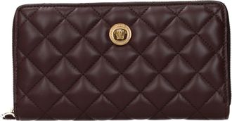 Versace Brown Leather Womens Wallet