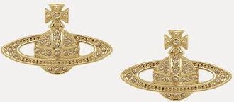 Vivienne Westwood Mini Bas Relief Earrings Gold Topaz Women