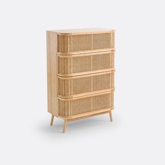 La Redoute Interieurs Ladekast 4 lades in riet, Laora