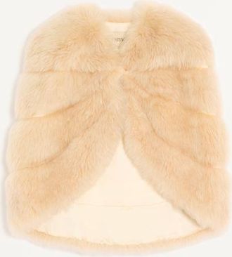 Valentino Cappa In Capra Cashmere Donna CHAMPAGNE 40