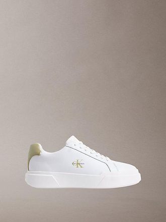 Calvin Klein CK Avenue - leren sneakers met logo in reli&euml;f