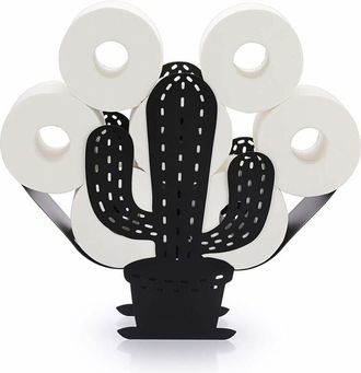 OEM Portarrollos De Papel Higi&eacute;nico De Metal Con Forma De Cactus Para Ba&ntilde;o (negro)