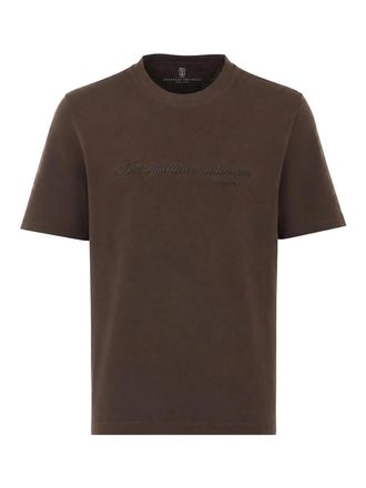 Brunello Cucinelli T-Shirt With Embroidery