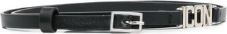 Dsquared2 Black ICON Solid Adjustable Belt