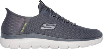 Skechers Mens Slip-Ins Summits High Range Shoes In Charcoal