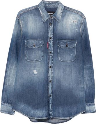 Dsquared2 Classic Denim Long Sleeve Button Shirt