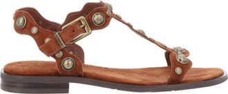 Ash Phanny T-Strap Studded Leather Sandals