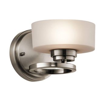 Netlighting Aleeka 1 Light Indoor Wall Light Classic Pewter G9 in Grey