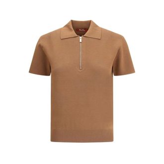 Max Mara Mujer, Camisetas, Marrón, Talla: S