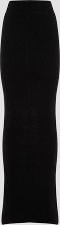 Rick Owens Womens Pillar Skirt - Black Wool - Size X-Small