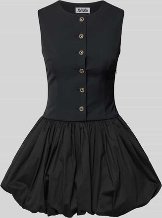 Amy Lynn Cocktailkleid mit Knopfleiste Modell Bea in Black, Gr&ouml;&szlig;e 34
