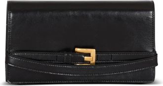 Balmain Shuffle kalfsleren portemonnee met ketting - Dames - Schoudertassen - Zwart - ONE Size - Leer - Tassen
