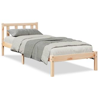 vidaXL Cama Extralarga Sin Colch&oacute;n Madera Maciza De Pino 90x210 Cm Vidaxl