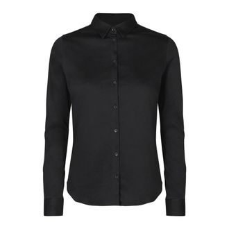 Mos Mosh Black Jersey Shirt - Tina Model - female - MOS MOSH - Shirts - Black - 2XL - Blouses & Shirts
