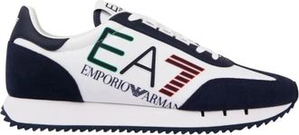 Emporio Armani Row Top Basket - Heren - Sneakers - Wit - 44 EU - Leer - Schoenen