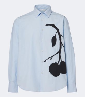 J.W.Anderson Camisa de popel&iacute;n de algod&oacute;n con aplique