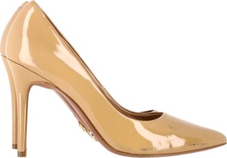 Michael Kors Michael Kors pumps met spitse neus in beige lakleer