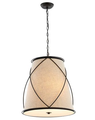 Jonathan Y Designs Jonathan Y Milo 19In 3-Light Rustic Farmhouse Iron Led Pendant