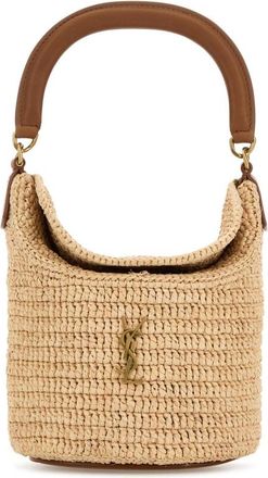 Saint Laurent Raffia Gaby Bucket Bag