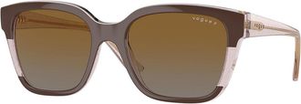 Vogue Eyewear VO5558S Polarized 3136T5 Womens Sunglasses Brown Size 55