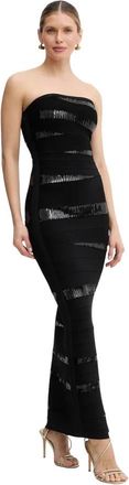 H&eacute;rve L&eacute;ger Chiara - Dames - Avondkleed - Zwart - XS - Nylon - Kleedjes
