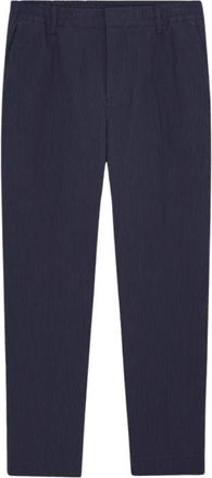 Nn.07 Billie Seersucker Broek - Heren - Chinos - Blauw - W36 - Polyester - Broeken