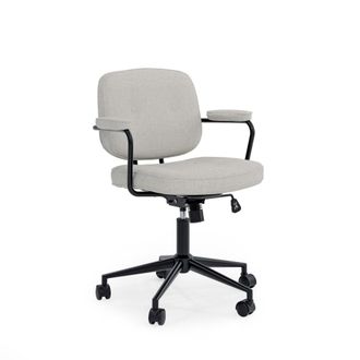 Koketto Home Silla de escritorio en gris claro