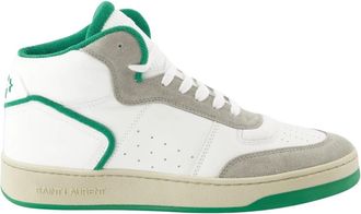 Saint Laurent L80 Sneakers - Heren - Sneakers - Groen - 41 EU - Leer - Schoenen