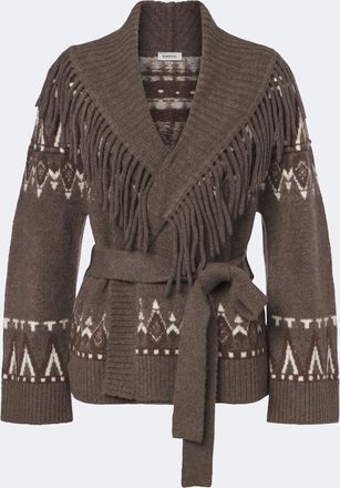SIMKHAI C&aacute;rdigan Anaise Fair Isle en mezcla de lana