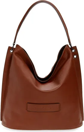 Longchamp 3D Leather Hobo in Cognac at Nordstrom Rack