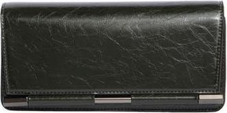 BCBGeneration Bar Hardware Metallic Clutch in Black at Nordstrom Rack