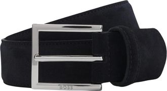 HUGO BOSS Riem - Heren - Riemen - Blauw - 85 CM - Accessoires