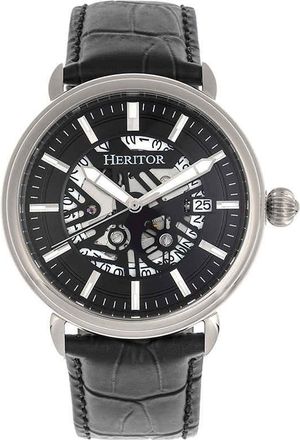 Heritor Mattias Automatic Black Dial Mens Watch HR8402