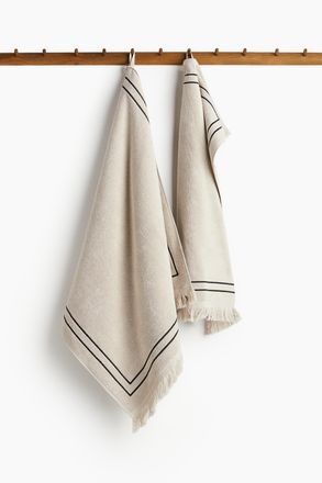 H&M Handtuch aus Frottee - Beige