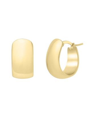 Italian Gold, Inc 14K Italian Gold Wide Puff Earrings