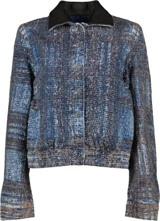 Diesel De-Ateli-S Jacket - Dames - Spijkerjassen - Blauw - M - Leer - Jassen