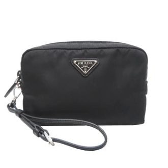 Prada Vintage, unisex, Zwart, ONE Size, Nylon, Pre-owned Vintage Nylon Clutch