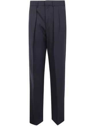 Tom Ford High Twist Broken Twill Double Pleat Trousers